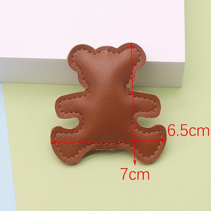 Bear Keychain For Women, Leather Unisex Couple Set Cartoon Used For Wallets And Handbags Charm Gift Accessories