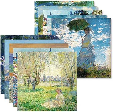 Origami Paper Kit 50 Sheets 6 Inch Square Double Sided Color 10 Vivid Colors for Hand Crafts Origami Paper Arts Creativity.Monet - Image 2