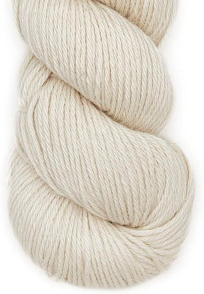 100% Baby Alpaca Yarn Wool Bare Yarn Wool Undyed Hank (100 Grams) DK Weight - Made in Peru - Heavenly Soft and Perfect for Knitting and Crocheting (Ivory, DK Hank Undyed)