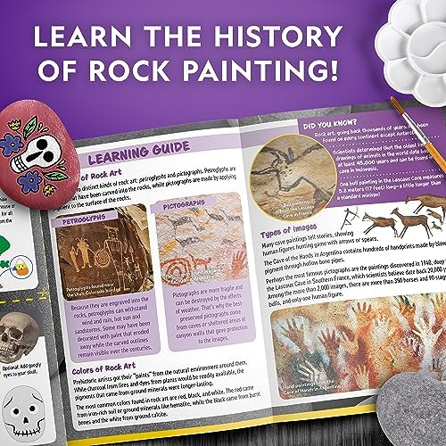National Geographic Creepy Creatures Rock Painting Halloween Craft Kit - Image 6