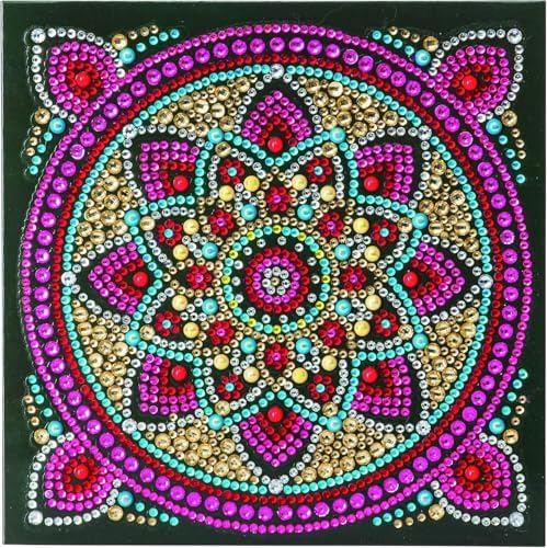 Crystal Art Diamond Painting Card Kit - Mandala- Create Your Own 7"x7" Card Kit - for Ages 8 and up - Image 6