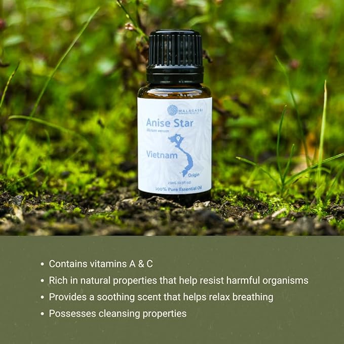Nature Packaged Star Anise Essential Oil - Direct from Malagassi Essential Oils - Premium Star Anise Seed Oil for Aromatherapy, Diffuser, Candle, Soap, Skin and Hair (8oz)