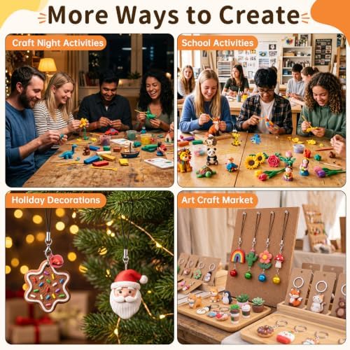 118 Pcs Polymer Clay Kit 36 Colors Oven Bake Clay 40g Large Block,Non-Toxic - Image 7