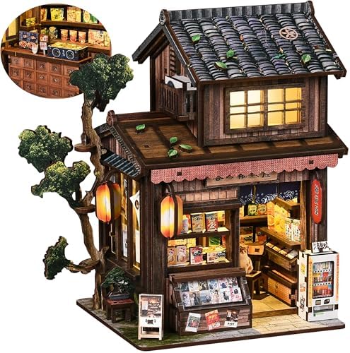 ISSEVE Book Nook Kit, Japanese Miniature House Kit Dollhouse for Adults by ISSEVE