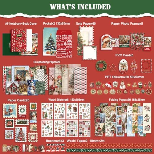 Scrapbooking Supplies Kit, Vintage Junk Journal Supplies,Cute Scrapbook Kit - Image 5