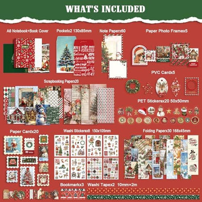 Scrapbooking Supplies Kit, Vintage Junk Journal Supplies,Cute Scrapbook Kit - Image 5