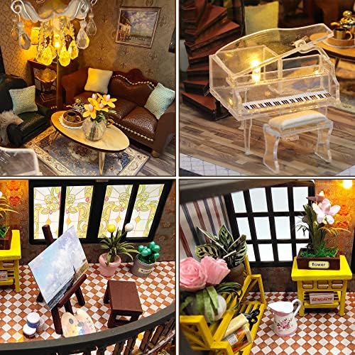 Spilay DIY Miniature House Kit for Adults, Miniature Dollhouse Kit - Image 6