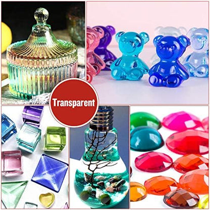Epoxy Resin Pigment - 24 Colors Non-Toxic Epoxy Resin Dye Liquid for Resin Coloring, Resin Jewelry Making - Concentrated Epoxy Resin Color Pigment for Art, Paint, Crafts - 0.35oz Each - Image 2