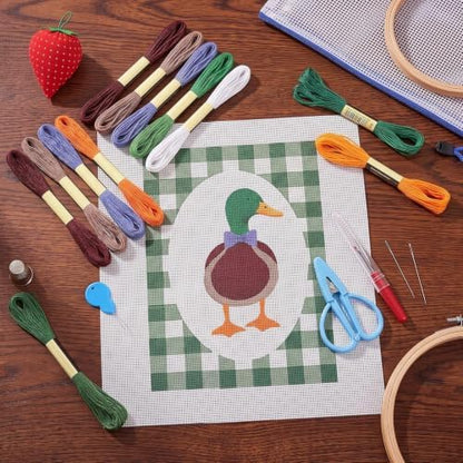 XunYee Needlepoint Canvas Kit, Mallard Duck - Image 4
