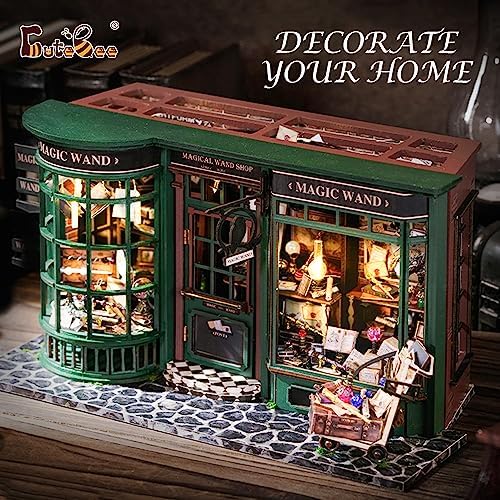 CUTEBEE DIY Miniature Dollhouse Kit, DIY Wooden Dollhouse Kit Miniature House Kit, Mini House Model for Adults and Teens, Creative Room Decorations, Gifts Idea for Family and Friends（Magic House - Image 2