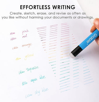 Grabie Erasable Gel Pens, 36 Colors Erasable Pens, Make Mistakes Disappear Colored Pens, Assorted Color Inks for Drawing Writing Planner,Gel Pens for Coloring, Set of 36