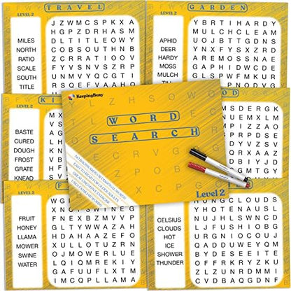 Keeping Busy Word Search 2 Dementia Activities for Seniors | Alzheimer Products for Elderly Patients | Fun Memory Game Toy & Cognitive Brain Puzzle for Senior Citizens w/Memory Loss or Alzheimers by KeepingBusy