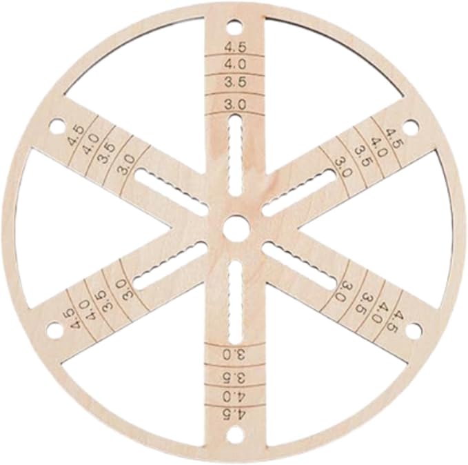 Wick Centering Tool Cotton Wick Holder Candle Making Round Hand Tool Reusable Accessories Wooden Wick Stabilizer Holder, Diameter 5.91 inch