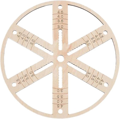 Wick Centering Tool Cotton Wick Holder Candle Making Round Hand Tool Reusable Accessories Wooden Wick Stabilizer Holder, Diameter 5.91 inch