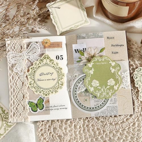 120pcs Scrapbook Paper Vintage Writing Paper scrapbooking supplies Journaling Supplies for Retro Crafts, Bullet Journaling, Junk Journal Planner - Image 3