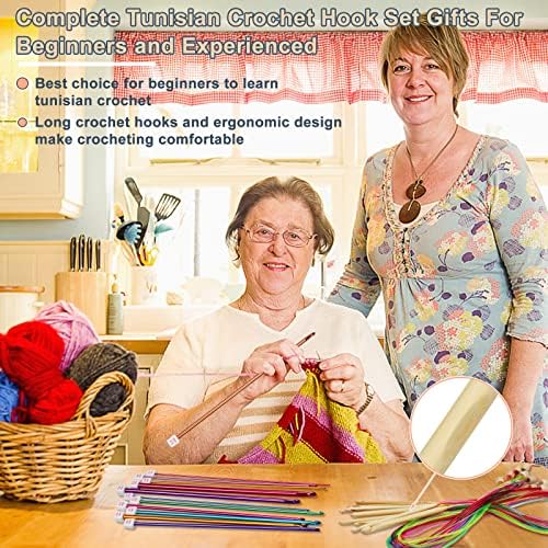 Coopay 23 PCS Tunisian Crochet Hooks Set, Complete Crochet Needles Set - Image 5