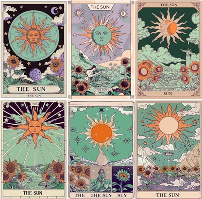 DOTSOPS 6 Pack Tarot Cards Diamond Painting Kits Art Adults Painting Kit by DOTSOPS