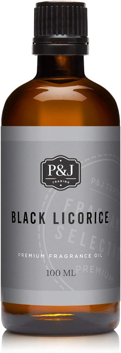 P&J Trading - Black Licorice Scented Oil 100ml - Fragrance Oil for Candle Making, Soap Making, Diffuser Oil
