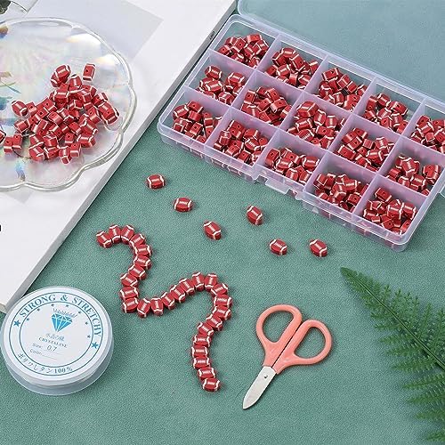 100pcs Sports Polymer Clay Beads Rugby Ball Beads DIY Jewelry Making for Earring Bracelet Necklace Key Chains Craft Accessories (Rugby Ball) - Image 3