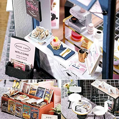 DIY Miniature Dollhouse Kit with Furniture Plus Dust Proof for Teens Adults - Image 6