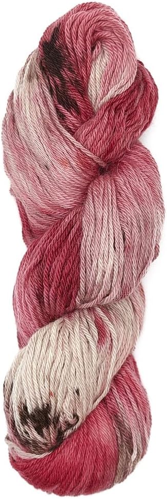 100% Baby Alpaca Yarn Wool 100g Hank DK Weight Hand Dyed Made in Peru - Heavenly Soft and Perfect for Knitting and Crocheting (Blushing Twilight, DK Hand Dyed - 100g Hank)
