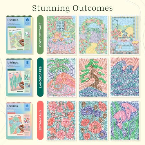 Lifelines FlowArt Activity Pads 3-Pack, Dot-by-Letter Guided Coloring Books - Image 4