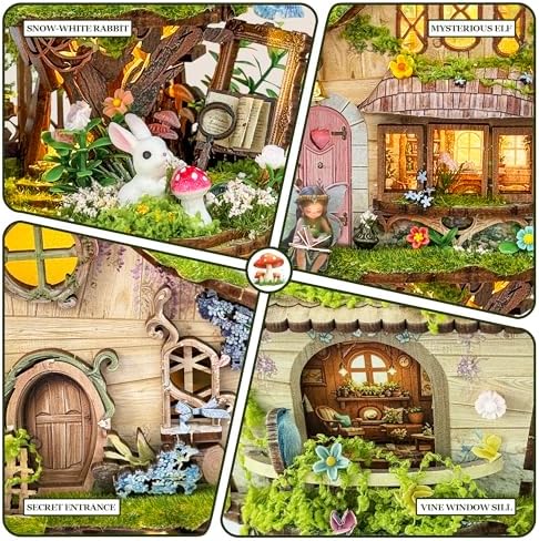 Book Nook Kit DIY Miniature House 3D Wooden Puzzle - Rowan's Tree House - Image 3