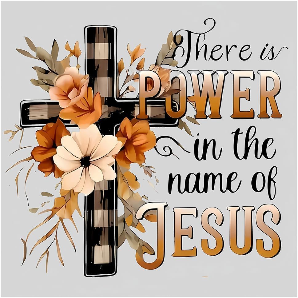 Religious Stamped Cross Stitch Kits -Needlepoint Counted Cross Stitch Kits for Beginners，Religious Cross Dimensions Cross Stitch Kits Embroidery Kit Arts and Crafts for Beginners 13.7x13.7 inch by Unknown