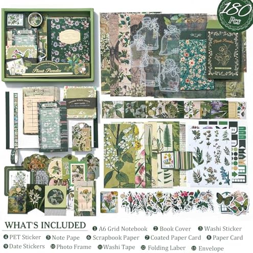 Scrapbook Supplies Kit, Vintage Junk journaling Supplies, Scrapbooking Kit - Image 5