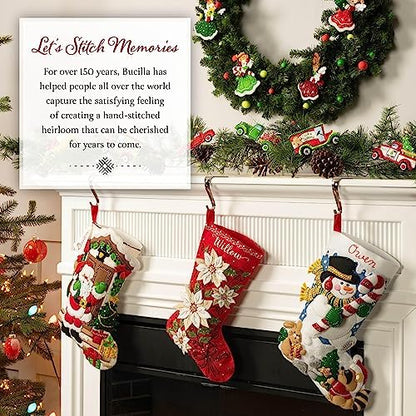 Bucilla Felt Applique 4 Piece Ornament Making Kit, Santa Sweets, Perfect for Holiday DIY Arts and Crafts, 89708E - Image 6