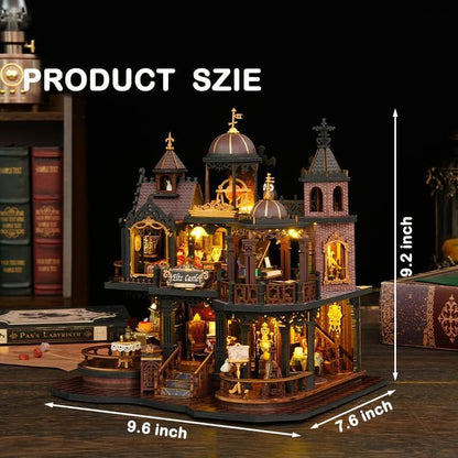 DIY Miniature Dollhouse Kit, Castle Tiny House Building Kit for Adults - Image 2