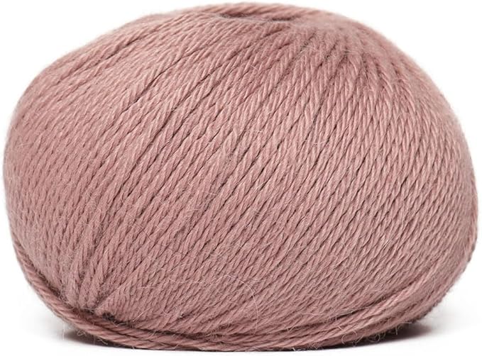 100% Baby Alpaca Yarn Wool Set of 6 Skeins (300 Grams) DK Weight - Made in Peru - Heavenly Soft and Perfect for Knitting and Crocheting (Antique Rose, DK - 6 Skeins)