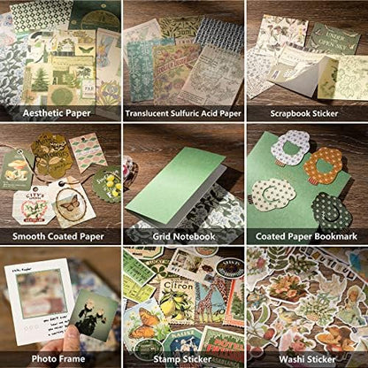 JOYCHOIC Vintage Junk Journal Supplies Aesthetic Journaling Kit, Scrapbook Papers Stickers Large Collection for Bullet Scrapbooking Materials, Planner DIY Arts Craft Collage, Adults - Image 6
