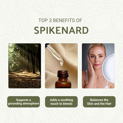 Nature Packaged Organic Spikenard Essential Oil - Direct from Annapurna Aroma Nepal - Steam Distilled - Aceite de Nardo for Aromatherapy, Massage, Diffuser, DIY Candle and Soap Making - 8oz