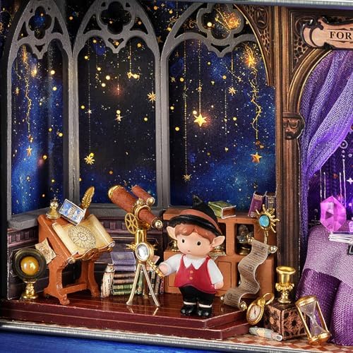 CUTEROOM DIY Miniature Dollhouse Kit in Metal Tin, Stellar Aura - Image 4