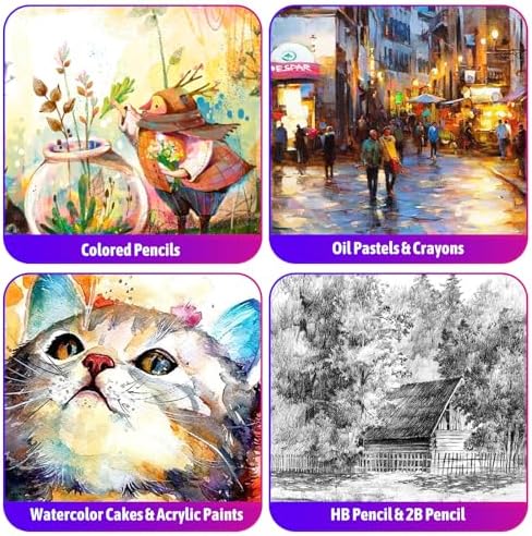 iBayam Art Set,195-Pack Arts and Crafts for Kids Ages 8-12, Deluxe Gift Box - Image 3