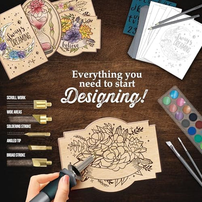 ArtSkills Wood Burning Kit for Beginners - 48 Piece Woodburning Gift Set - Image 2