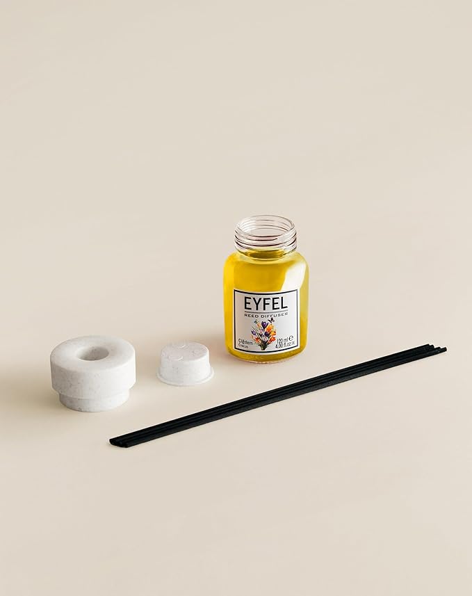 EYFEL Reed Diffusers for Home – Crocus Reed Diffuser Set 4.05 fl oz Oil Diffuser Sticks, Bathroom Diffuser, Home Fragrances, Scented Sticks, Home Décor