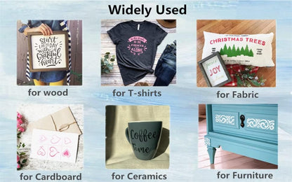 JAJADO Silk Screen Printing Stencil Letters Stencils and Numbers, Reusable Silk Screen Stencils Alphabet Craft Stencils Mesh Transfers Adhesive Stencil for Painting on Wood/Chalkboard/Wall/T-Shirt - Image 6