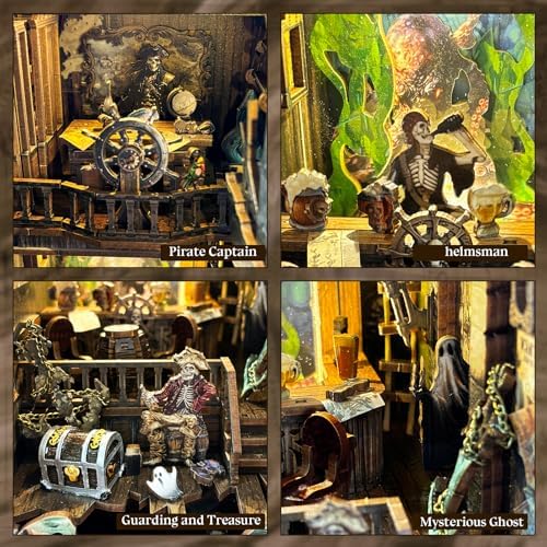 Spilay Book Nook Kit for Adults, Vintage DIY Miniature House Kit - Image 6