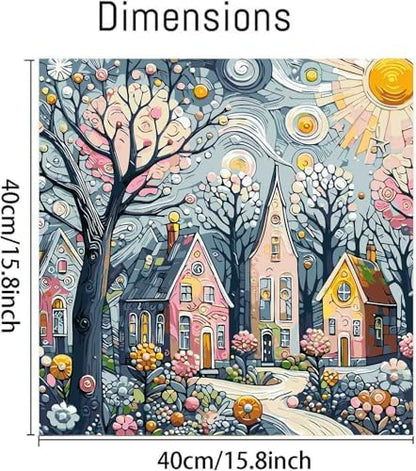 DYAIANGMU Scenery Paint by Numbers Kit for Adults Beginners 15.7X15.7 inch - Image 2
