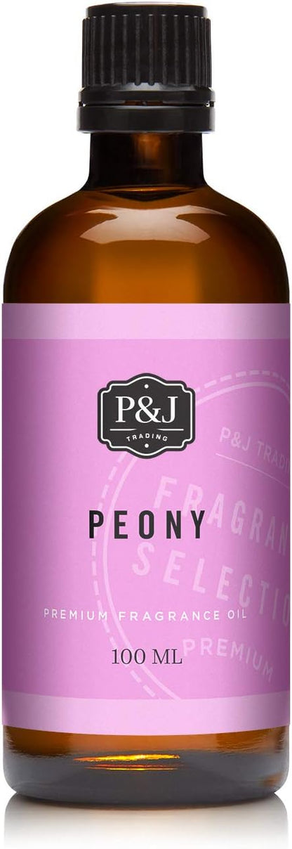 P&J Trading Fragrance Oil | Peony Oil 100ml - Candle Scents for Candle Making, Freshie Scents, Soap Making Supplies, Diffuser Oil Scents