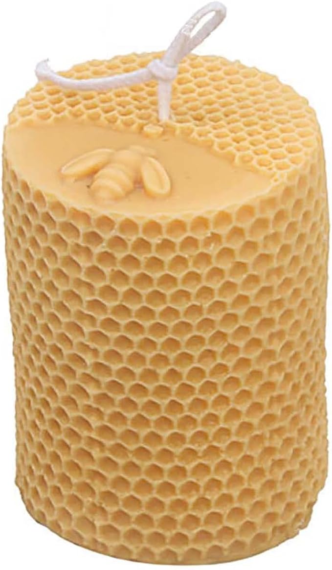 Grainrain 3D Bee Candle Molds Honeycomb Silicone Soap Mold Wax Mold Candle Making Mould (SXY044)
