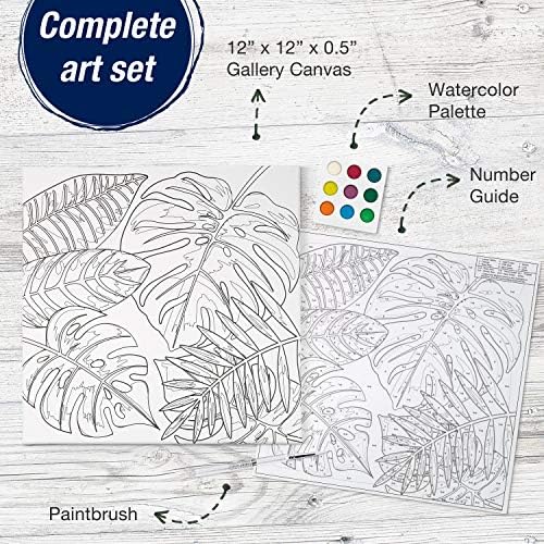 Faber-Castell Paint by Number Tropical Watercolor - Number Painting for Adults - Easy Paint by Number Arts and Crafts - Image 4