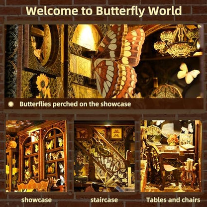 Book Nook Kit, DIY Miniature House Dollhouse Kit 3D Puzzle for Adults - Image 3