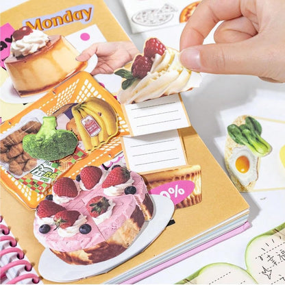 TIRCA Scrapbook Kit for Girls, Aesthetic Journaling Kit with 3D Pop-Up Pre-Cut Stickers (2 Pack, 40 Sheets), DIY Scrapbooking Supplies, Easy No-Scissors Craft Set for Teens Women, Creative Gift - Image 5