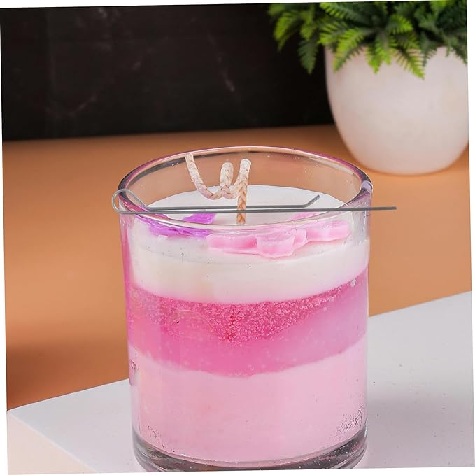 20pcs Wick Holders for Candle Making Carbon Steel Wick Centering Tools for Tealight and Oil Lamp Essential Accessory for DIY Crafting Projects