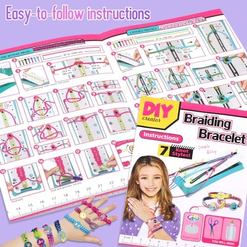 Friendship Bracelet Making Kit for Girls - Arts Crafts for Kids String - Image 5