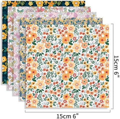 Origami Paper Kit 100 Sheets, 6x6 Inch Double Sided 40 Vivid Colored Paper - Image 3