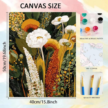 Gearock DIY Wildflowers Paint by Numbers Kit for Adults - Image 4